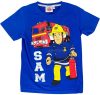 Fireman Sam kids short T-shirt 2 piece set 122/128 cm