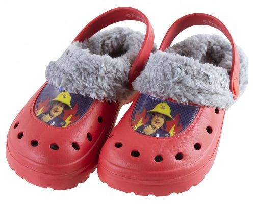 Fireman Sam kids winter slipper clog 25/26