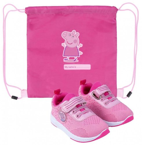 Peppa Pig street shoes with gym bags 26