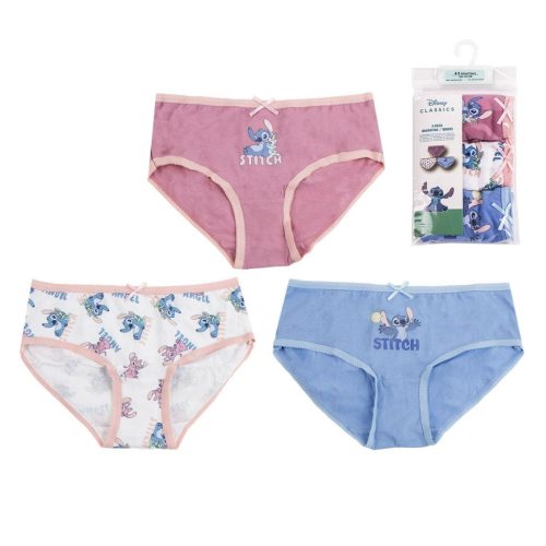 Disney Lilo and Stitch Scrump children's underwear, panties 3 pieces/package 6 - 8 years / 116 - 128 cm