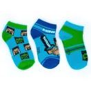 Minecraft kids' no-show socks 35/38