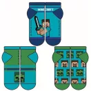 Minecraft kids' no-show socks 35/38