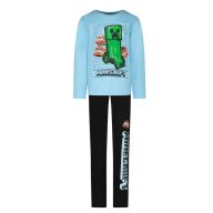   Minecraft TNT Light Blue children's long pajamas 8 years / 128 cm