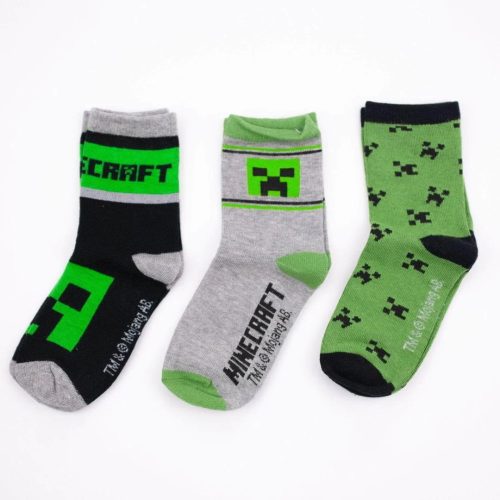 Minecraft Creeper kids socks 27/30