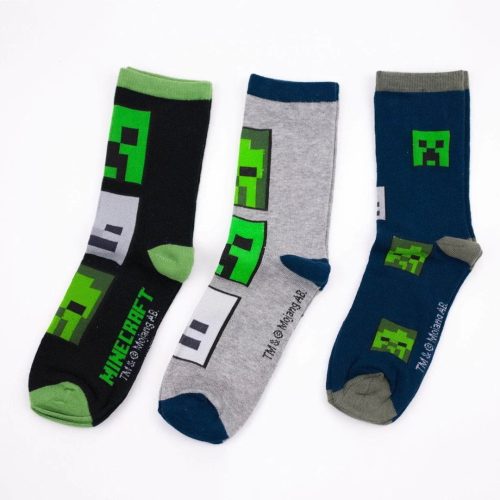 Minecraft Zombie kids socks 27/30