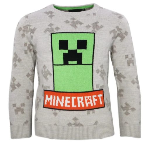 Minecraft kids knitted sweater 8 years