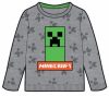Minecraft Grey children's knitted sweater 8 years