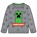 Minecraft Grey children's knitted sweater 9 years