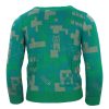 Minecraft kids knitted sweater 10 years
