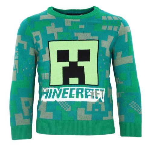 Minecraft kids knitted sweater 8 years