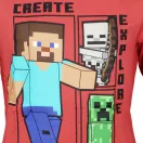 Minecraft Create Red children's long sleeve shirt, top 10 years / 140 cm