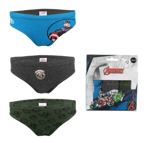 Avengers children's underwear, underwear 3 pieces/pack 110/116 cm