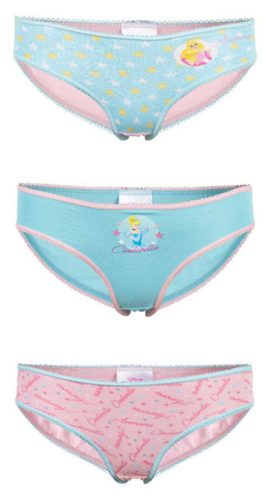 Disney Princess kids lingerie, panties 3 pieces/pack 110/116 cm