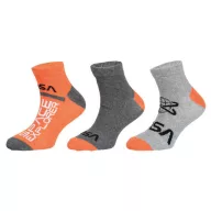  Nasa Space Explorer Orange children's no-show socks 23/26