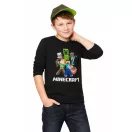 Minecraft Battle Back Battle Black children's long-sleeve top, 10 years / 140 cm
