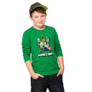 Minecraft Battle Green children's long sleeve shirt, top 12 years / 152 cm