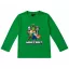 Minecraft Battle Green children's long-sleeve shirt, top 6 years / 116 cm