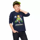 Minecraft Alex Adventure Blue children's long-sleeve shirt, top 8 years / 128 cm