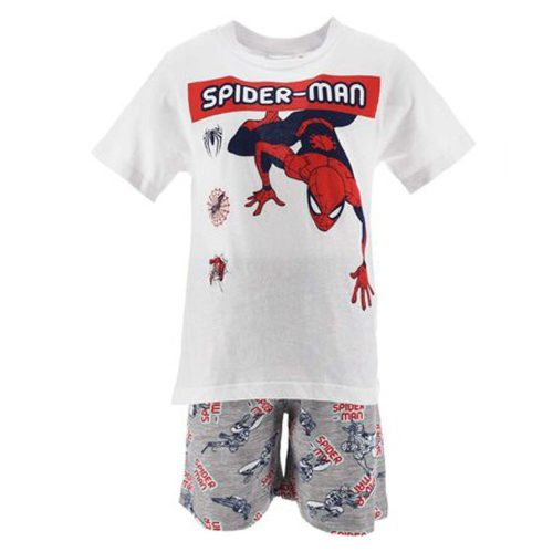 Spiderman Climb White children's short pajamas 6 years / 116 cm