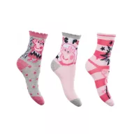 Peppa Pig Sparkle Steps Grey children's socks 31/34