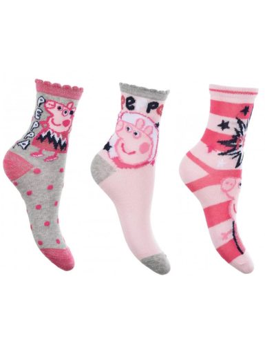 Peppa Pig Sparkle Steps Grey children's socks 31/34