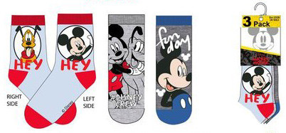 Disney Mickey kids sock 31/34