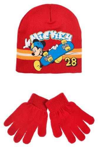 Disney Mickey Skate kids hat + glove set 52 cm