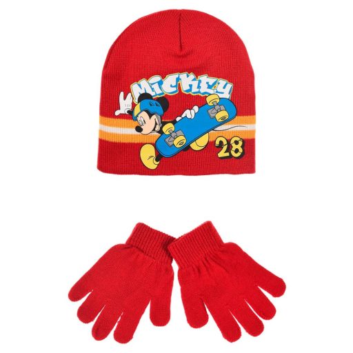 Disney Mickey  Skate children's hat + glove set 52 cm