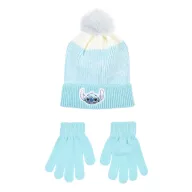   Disney Lilo and Stitch Ombre Blue children's hat + glove set 52 cm