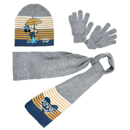 Disney Minnie Rain kids hat + scarf + glove set 54 cm