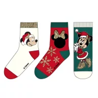   Disney Minnie  Snow Green Christmas children's socks 27/30
