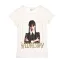 Wednesday Gloomy White children's short t-shirt, top 10 years / 140 cm