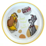 Disney Lady and the Tramp Best non-slip micro flat plate
