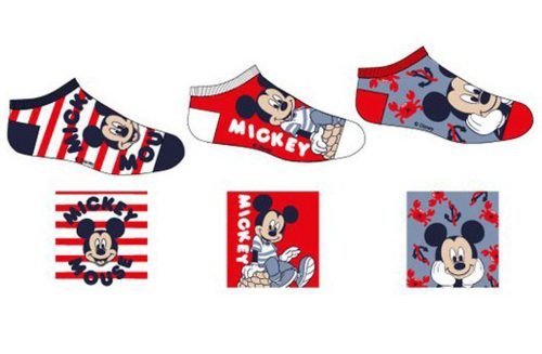 Disney Mickey kids secret socks, invisible socks 31/34