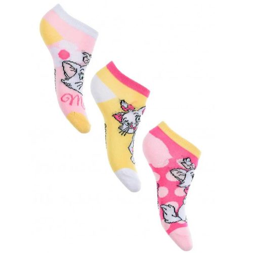 Disney Marie Dots Yellow  kids' ankle socks 23/26