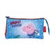 Peppa Pig Rocket pencil case with three compartments with three compartments 21 cm