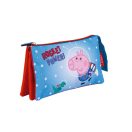 Peppa Pig Rocket 3-compartment pencil case 21 cm