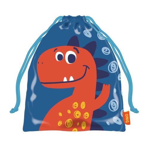 Dinosaur blue lunch bag 26,5 cm