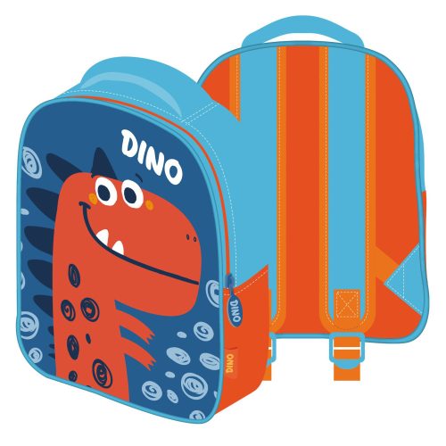Dinosaur blue backpack, bag 28 cm