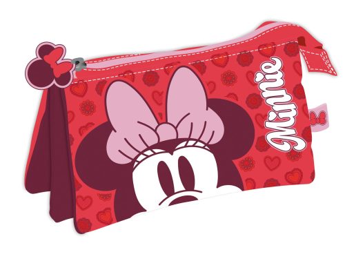Disney Minnie pencil case with three compartments with three compartments 21 cm