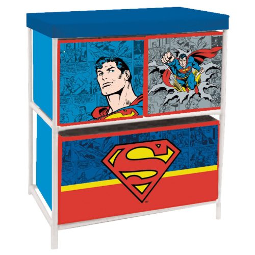 Superman Toy Storage Organizer 3 compartments 53x30x60 cm