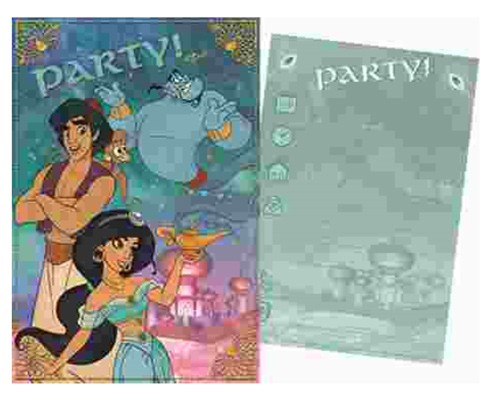 Disney Aladdin Party invitation card