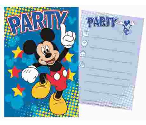Disney Mickey Party invitation card