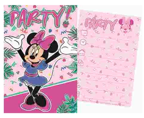 Disney Minnie Party invitation card