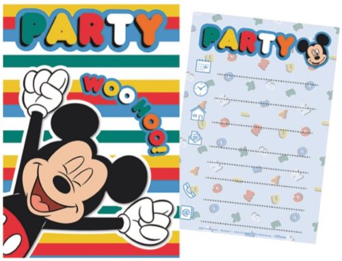 Disney Mickey Party Invitation Card