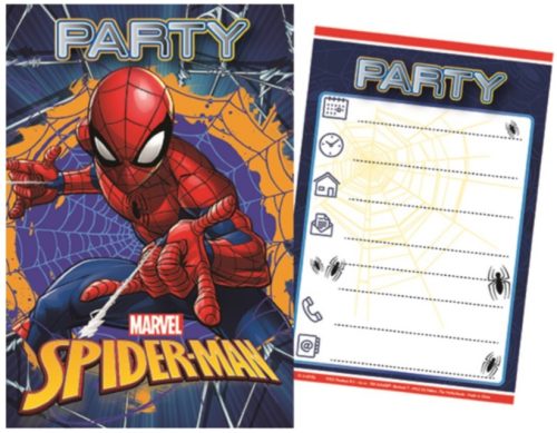 Spiderman Party Invitation Card