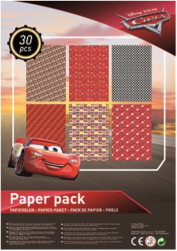 Disney Cars origami paper