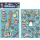 Space pufi sticker set