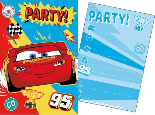 Disney Cars Party invitation card