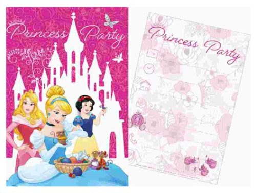 Disney Princess Party invitation card